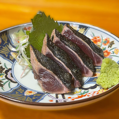 鰹のたたき 塩オリーブオイルで
