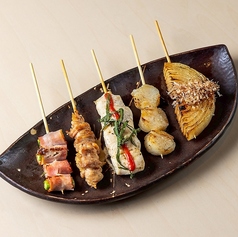 おまかせ串　五種盛り　五種各一本
