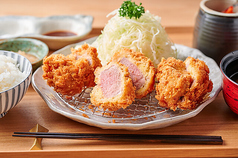 黒豚ヒレカツ(上)定食