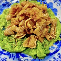 落切り豚バラ肉あげ