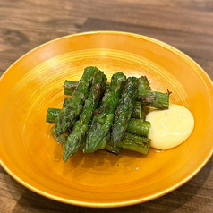 アスパラの炙り焼き