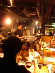 焼き場もよく見えます!