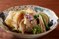 黒薩摩鶏と京野菜のしゃぶしゃぶサラダ