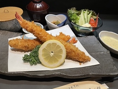 特大海老フライ定食