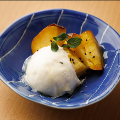 さつまいものアイス添え