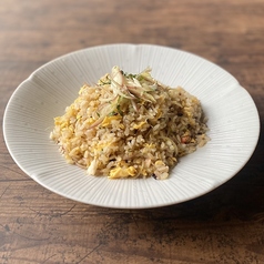 大葉とみょうがの蟹チャーハン（2-3人前）