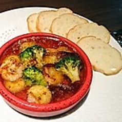 海老とブロッコリーのアヒージョ