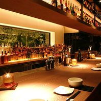 お酒やお料理を楽しめる空間づくり