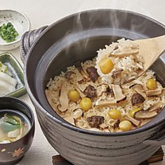松茸の土釜炊き御飯