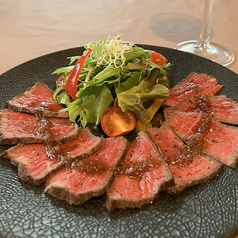 ローストビーフ オニオンソースで
