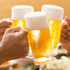 飲み放題メニューはもちろんビール込み！大人数宴会に！