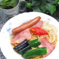 料理メニュー写真 ベーコンと野菜のスパゲティ (ワイン風味の醤油味)