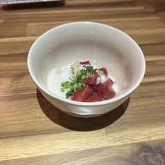 本マグロとヒラメの山かけ