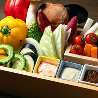 季節の野菜が食べ放題！