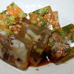 きのこと野菜のコラーゲンゼリ