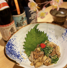 鶏皮の炙りポン酢