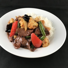 牛肉野菜丼 beef and vegetables bowl