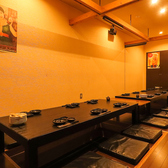 会社のご宴会や女子会等様々なシーンでご利用いただける個室席をご用意!大人数でのご宴会も承りますのでお気軽にご相談ください!