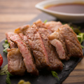 料理メニュー写真 九州黒毛和牛のサーロインステーキ