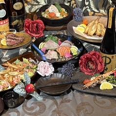 琥珀 Kohaku 炉端焼き串と鍋中間店のコース写真