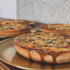 焼きたて♪さつまいもとベーコンの自家製キッシュ