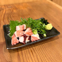新鮮なたこ料理も充実