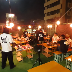 カフェテラス minion ビアガーデン 蹴の雰囲気1