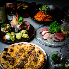 魚イタリアン ピザとパスタのコース写真