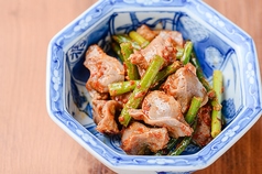 砂肝のスパイシー七味焼き