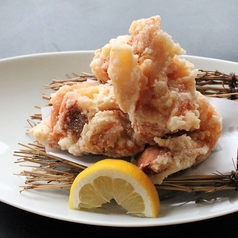 若鶏唐揚げ / 花にんにく