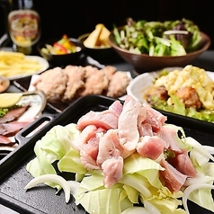 鉄板焼肉と〆もんじゃ カチガワトラベエのコース写真