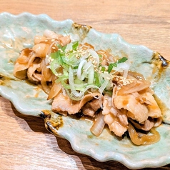 豚バラニンニク炒め