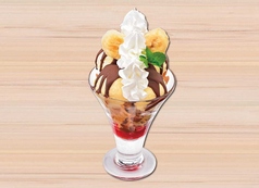 パリパリチョコバナナパフェ