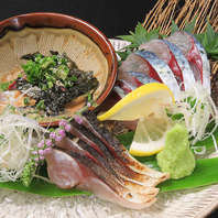 玄界灘の魚介など、こだわり素材を使用。