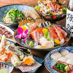 宴会コースは日本酒飲み放題付4000円～ご用意。こだわり抜いた厳選料理をお楽しみください♪