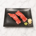 料理メニュー写真&nbsp;A5黒毛和牛サーロインの炙り握り寿司(2貫)