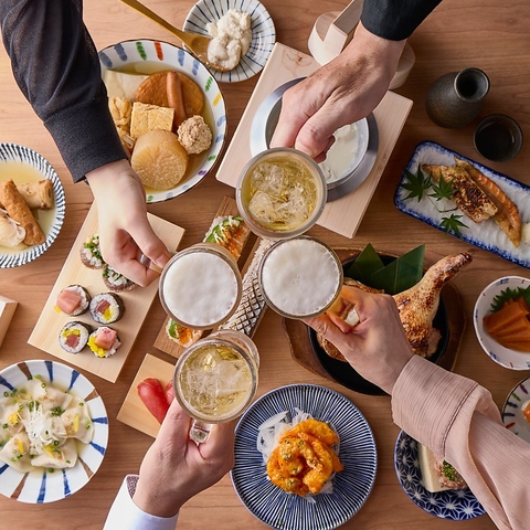 桂駅すぐ！普段使いも各種宴会にも◎子どもから大人まで皆で楽しめる食体験をご提供♪