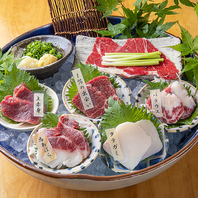 馬刺し等熊本の郷土料理をご用意