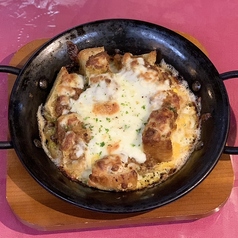 玉子のせ!手作りパンの焼きカレー