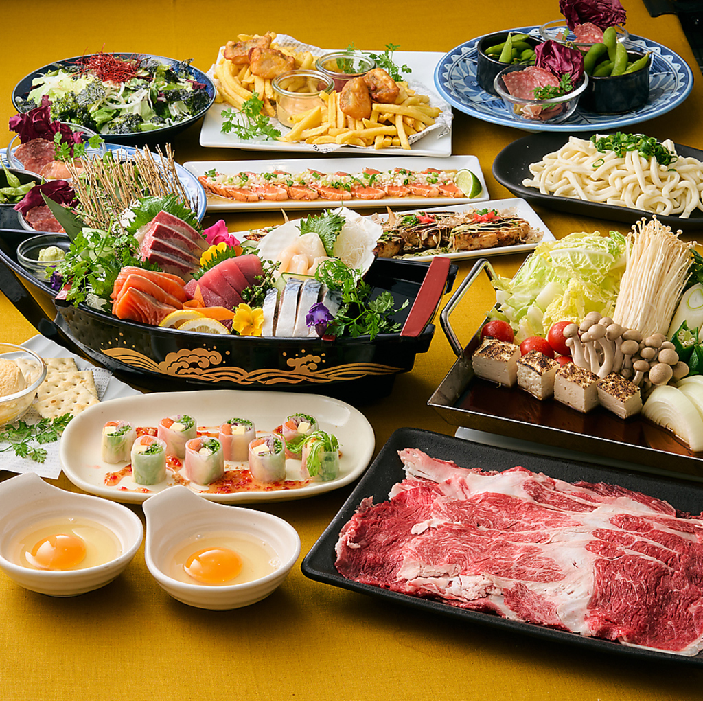 各種宴会には飲み放題付きのお得な宴会コースがおすすめ！新年会予約受付中です！