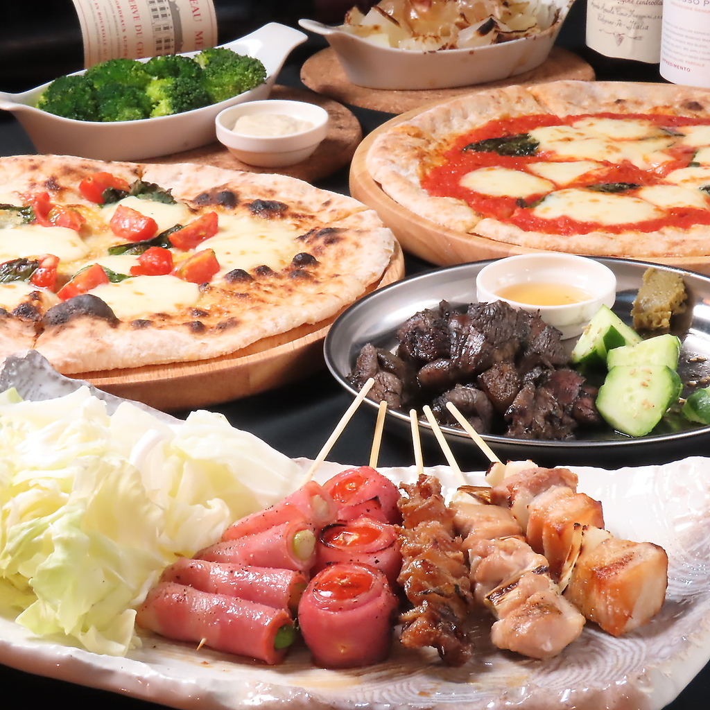 焼き鳥からピザまで楽しめる！お得なコースもご用意ございます◎様々なシーンにご利用いただけます。