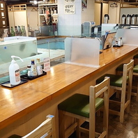 【東陽町×カウンター席】活魚をその場でおろす調理