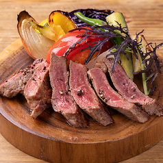 ブラックアンガス牛のサーロインステーキ