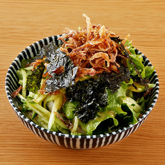 香ばし玉ねぎのチョレギサラダ/玉子焼き/肉巻きシャウエッセン　各