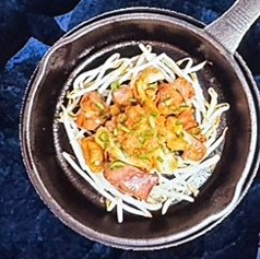 鶏の MIX 鉄板焼 オニオンソース