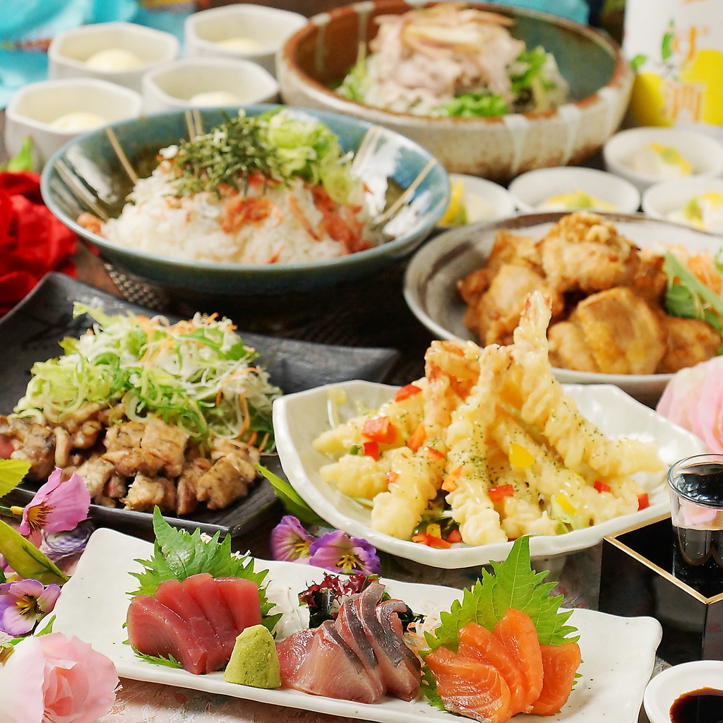 【大人気！】キレイになりたい女子必見ゆず料理を贅沢に★3時間飲み放題付きコース3000円～♪