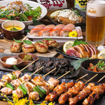 当日OK！薩摩きんぐコースは4000円。ボリュームたっぷりで大満足！