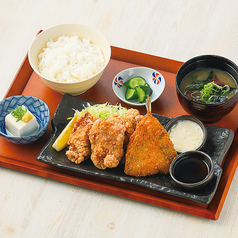 アジから定食　タルタル添え