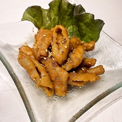 辛いホルモン焼き