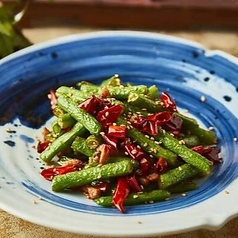 いんげんと豚肉の炒め